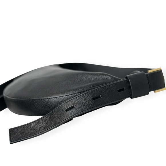 ALLSAINTS Half Moon Leather Crossbody Bag - Black - Picture 11 of 14